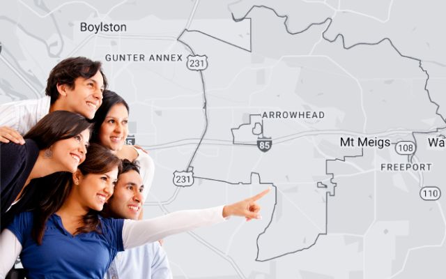 Where is Montgomery 36117 in Alabama?